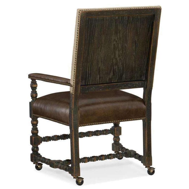 Comfort Castered Game Chair-Hooker-HOOKER-5960-75500-BLK-Dining Chairs-2-France and Son