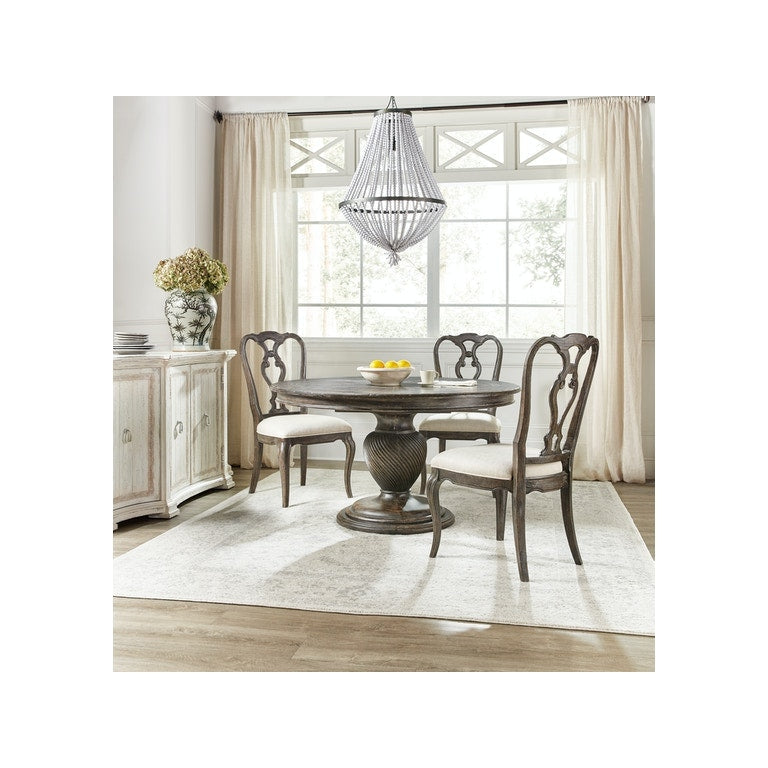 Traditions Wood Back Side Chair-Hooker-HOOKER-5961-75410-02-Dining ChairsWhite-3-France and Son