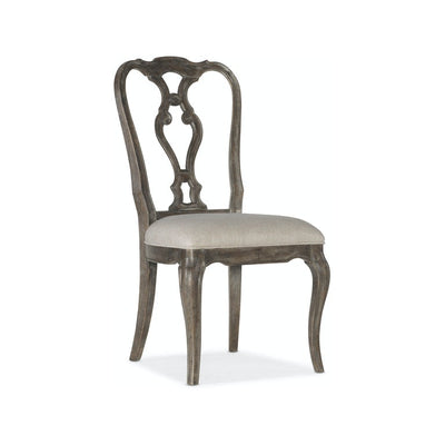 Traditions Wood Back Side Chair-Hooker-HOOKER-5961-75410-89-Dining ChairsBrown-5-France and Son