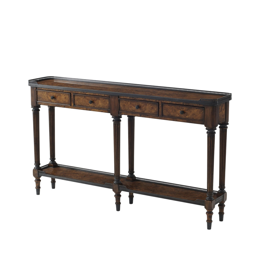 The Narrow Console Table-Theodore Alexander-THEO-5305-011-Console Tables-1-France and Son