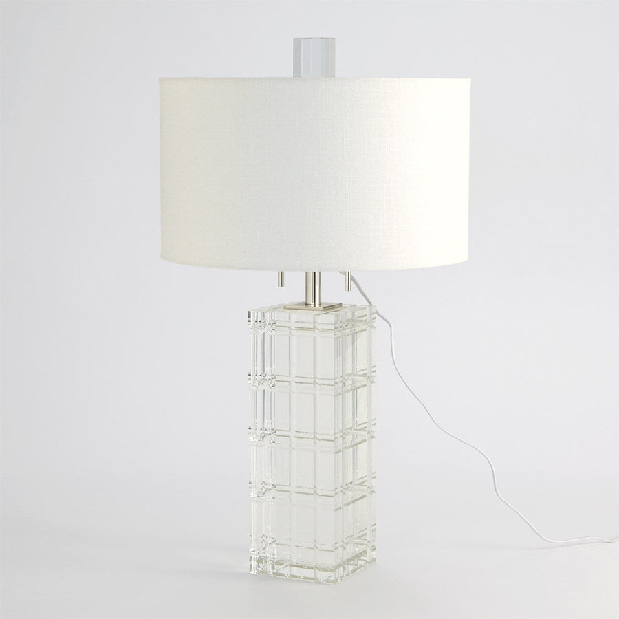 Crystal Plaid Lamp-Global Views-GVSA-8.82981-Table Lamps-1-France and Son