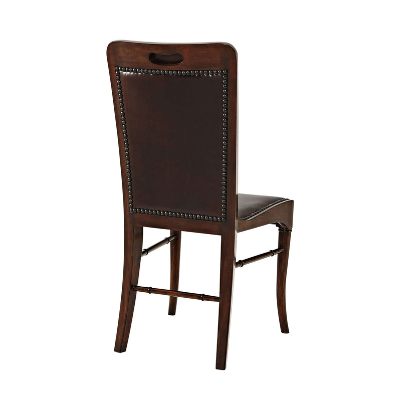 Leather Sling Side Chair - Set of 2-Theodore Alexander-THEO-4000-485DC-Dining Chairs-2-France and Son