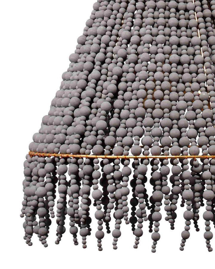 Angelou Beaded Cone Chandelier-Jamie Young-JAMIEYO-5ANGE-CHGR-Chandeliers-3-France and Son