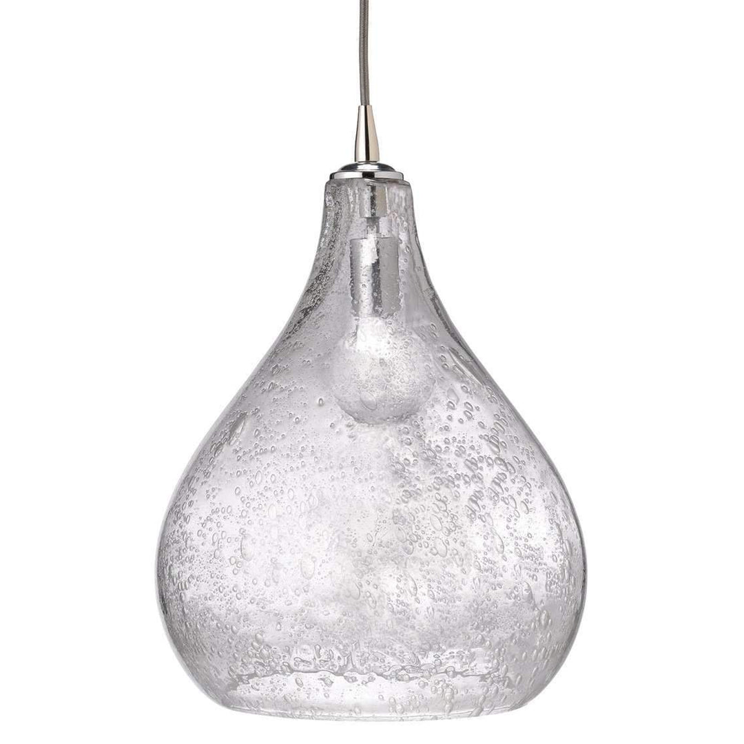 Large Curved Pendant in Clear Seeded Glass-Jamie Young-JAMIEYO-5CURV-LGCL-Pendants-1-France and Son