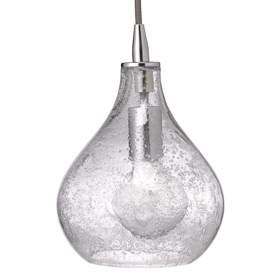 Small Curved Pendant in Clear Seeded Glass-Jamie Young-JAMIEYO-5CURV-SMCL-Pendants-1-France and Son