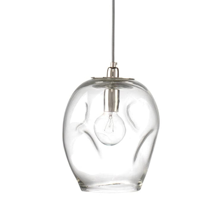 Dimpled Glass Pendant Clear-Jamie Young-JAMIEYO-5DIMP-LGCL-PendantsClear-1-France and Son