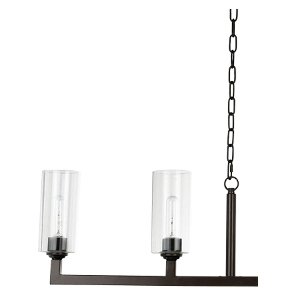 Linear 6 Light Chandelier Antique Brass-Jamie Young-JAMIEYO-5LINE6-ABCL-ChandeliersBrass-5-France and Son