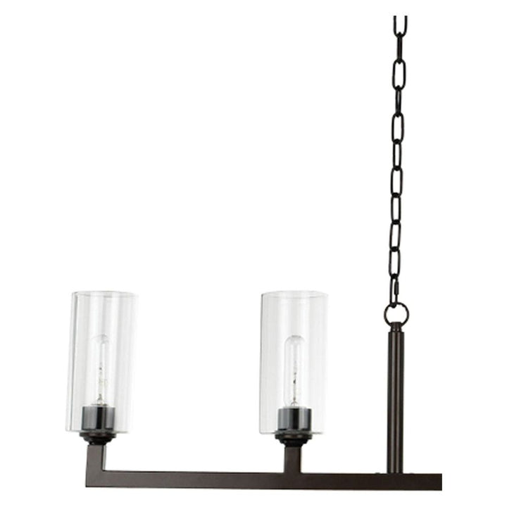 Linear 6 Light Chandelier Antique Brass-Jamie Young-JAMIEYO-5LINE6-ABCL-ChandeliersBrass-5-France and Son