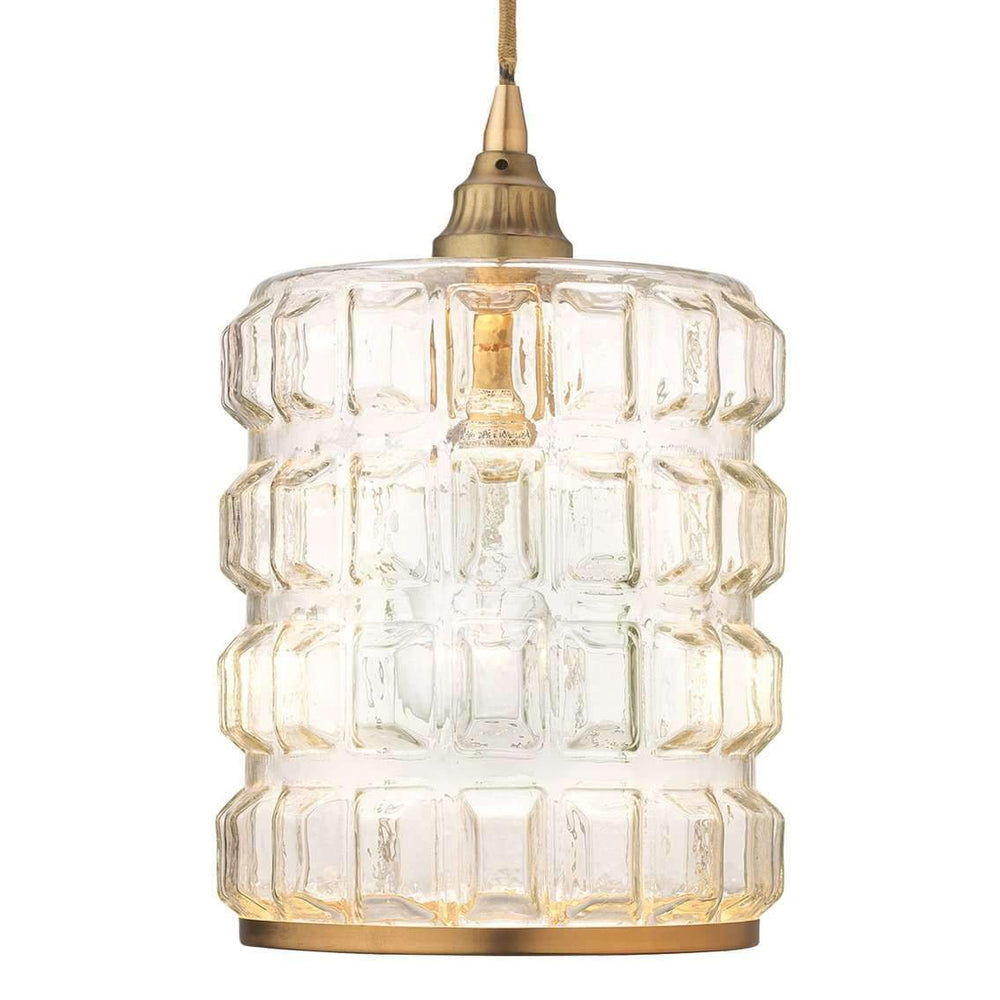 Madison Pendant in Clear Glass with Antique Brass Hardware-Jamie Young-JAMIEYO-5MADI-CLAB-Pendants-2-France and Son