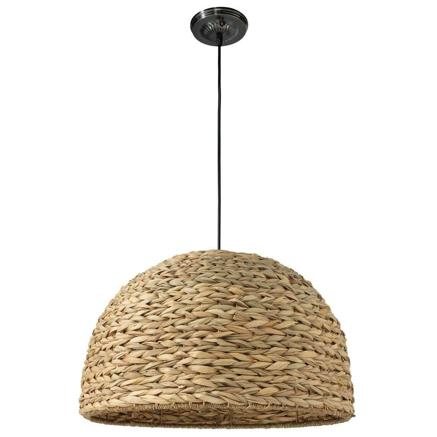 Shoreline Pendant in Natural Seagrass-Jamie Young-JAMIEYO-5SHOR-PENA-Pendants-1-France and Son