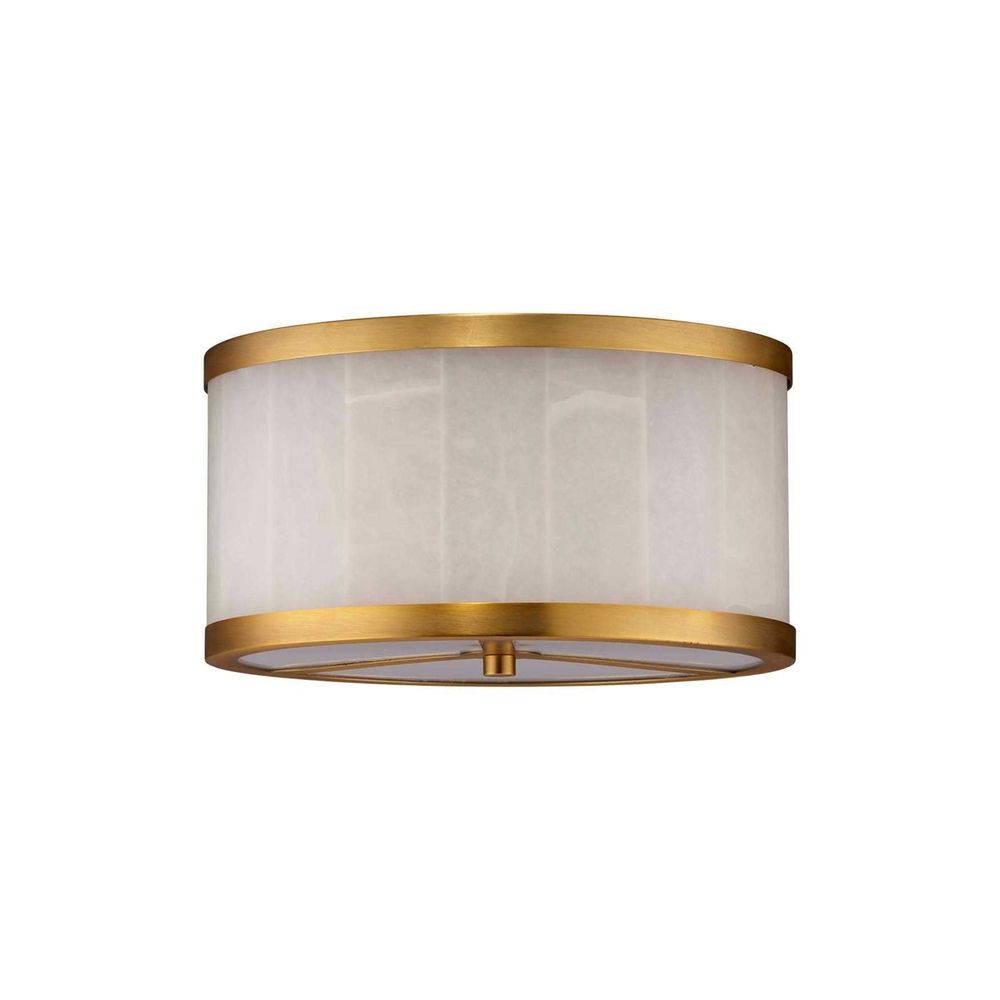 Upsala Alabaster Flush Mount Ceiling Light - Small-Jamie Young-JAMIEYO-5UPSA-SMAL-Flush Mounts-1-France and Son