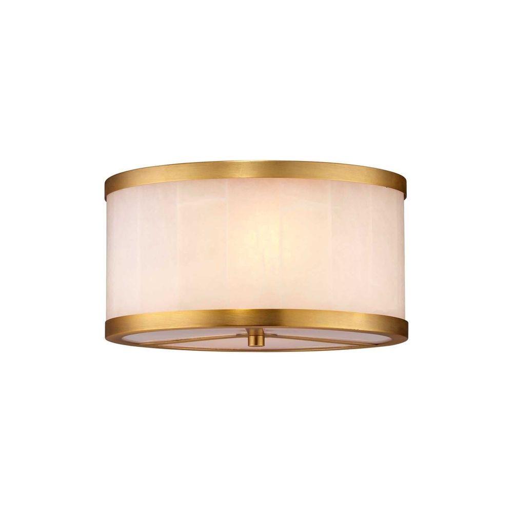 Upsala Alabaster Flush Mount Ceiling Light - Small-Jamie Young-JAMIEYO-5UPSA-SMAL-Flush Mounts-3-France and Son