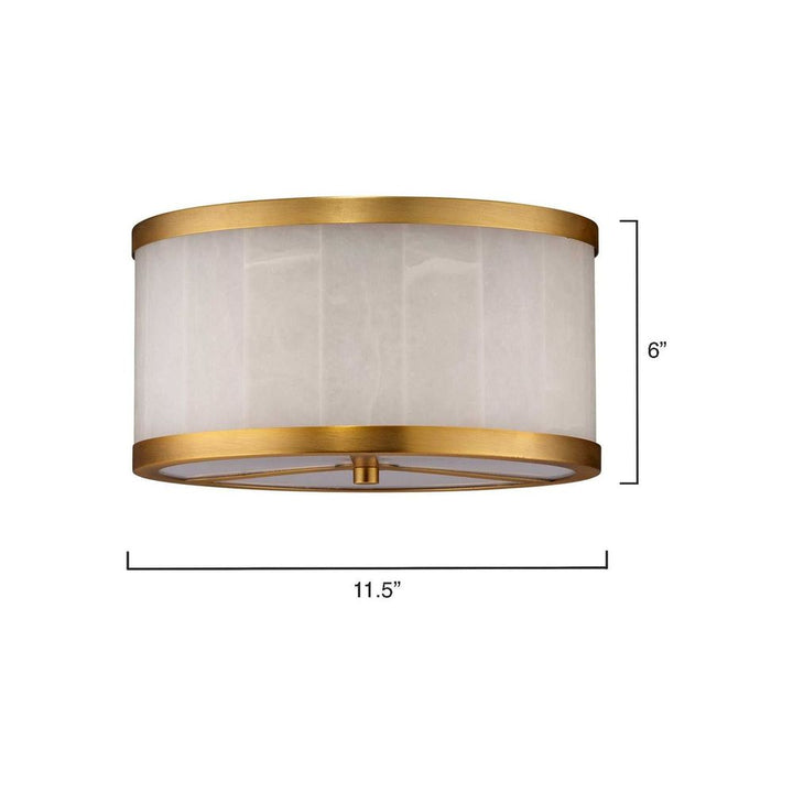 Upsala Alabaster Flush Mount Ceiling Light - Small-Jamie Young-JAMIEYO-5UPSA-SMAL-Flush Mounts-6-France and Son