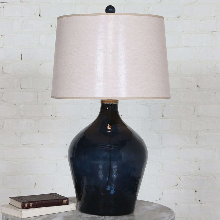 Lamone Blue Glass Lamp-Uttermost-UTTM-27104-Table Lamps-2-France and Son