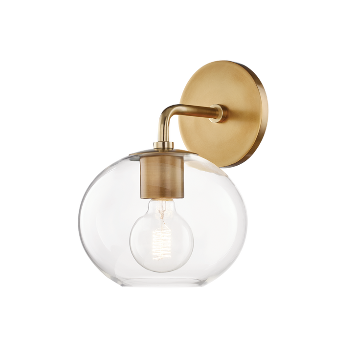 Margot 1 Light Wall Sconce-Mitzi-HVL-H270101-AGB-Outdoor Wall SconcesAged Brass-1-France and Son