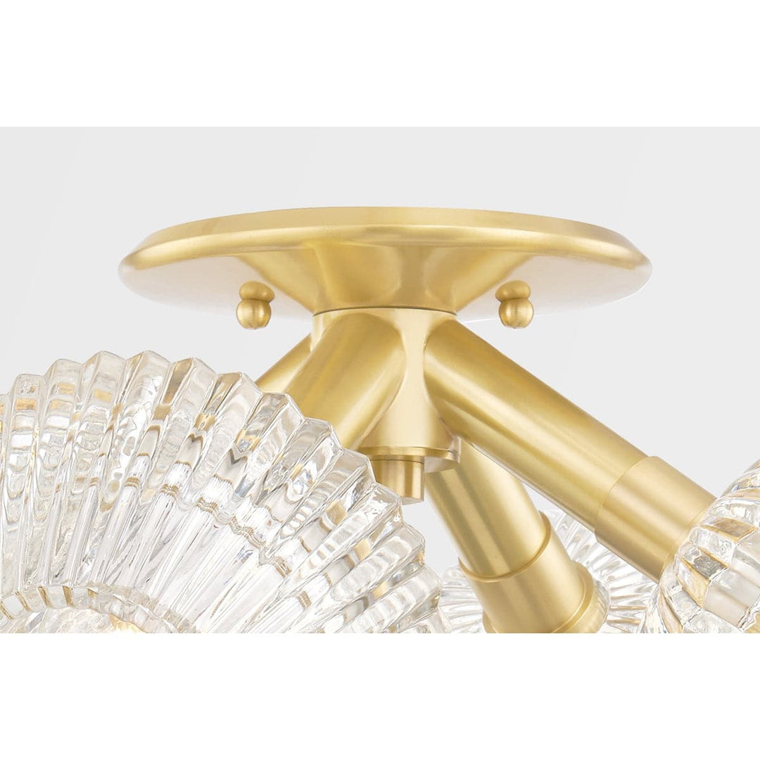 Barclay 9 Light Chandelier-Hudson Valley-HVL-6150-AGB-ChandeliersAged Brass-4-France and Son