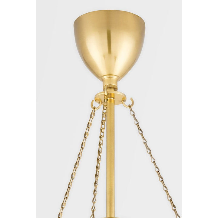 Levette 1 Light Large Pendant-Hudson Valley-HVL-1226-AGB-PendantsAged Brass-3-France and Son