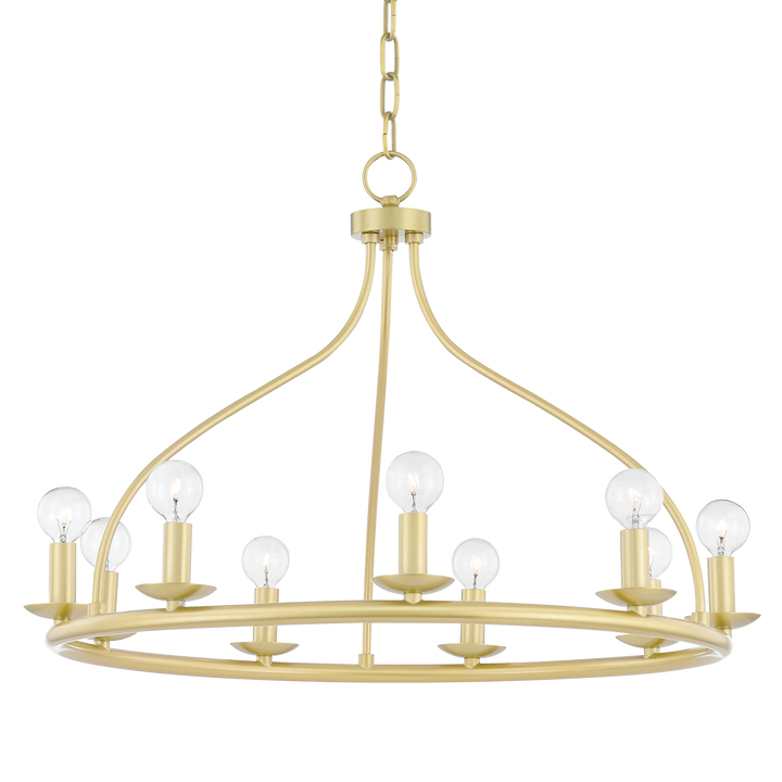 Kendra 9 Light Chandelier-Mitzi-HVL-H511809-AGB-ChandeliersAged Brass-1-France and Son