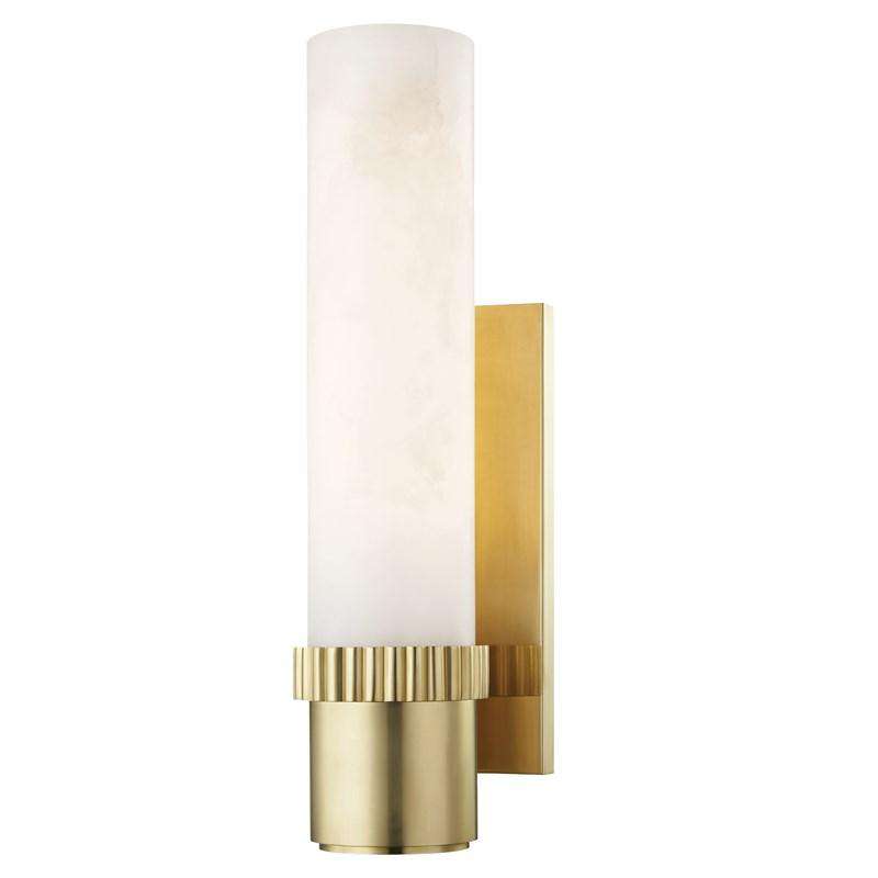 Argon 1 Light Wall Sconce-Hudson Valley-HVL-1260-AGB-Wall LightingAged Brass-1-France and Son