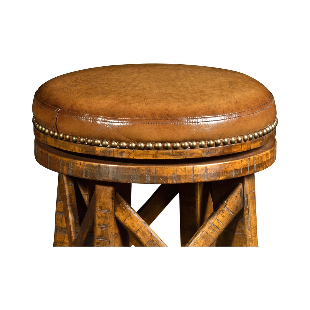 Casual Bar Stool-Jonathan Charles-JCHARLES-491071-CFW-Bar StoolsCountry Walnut-3-France and Son