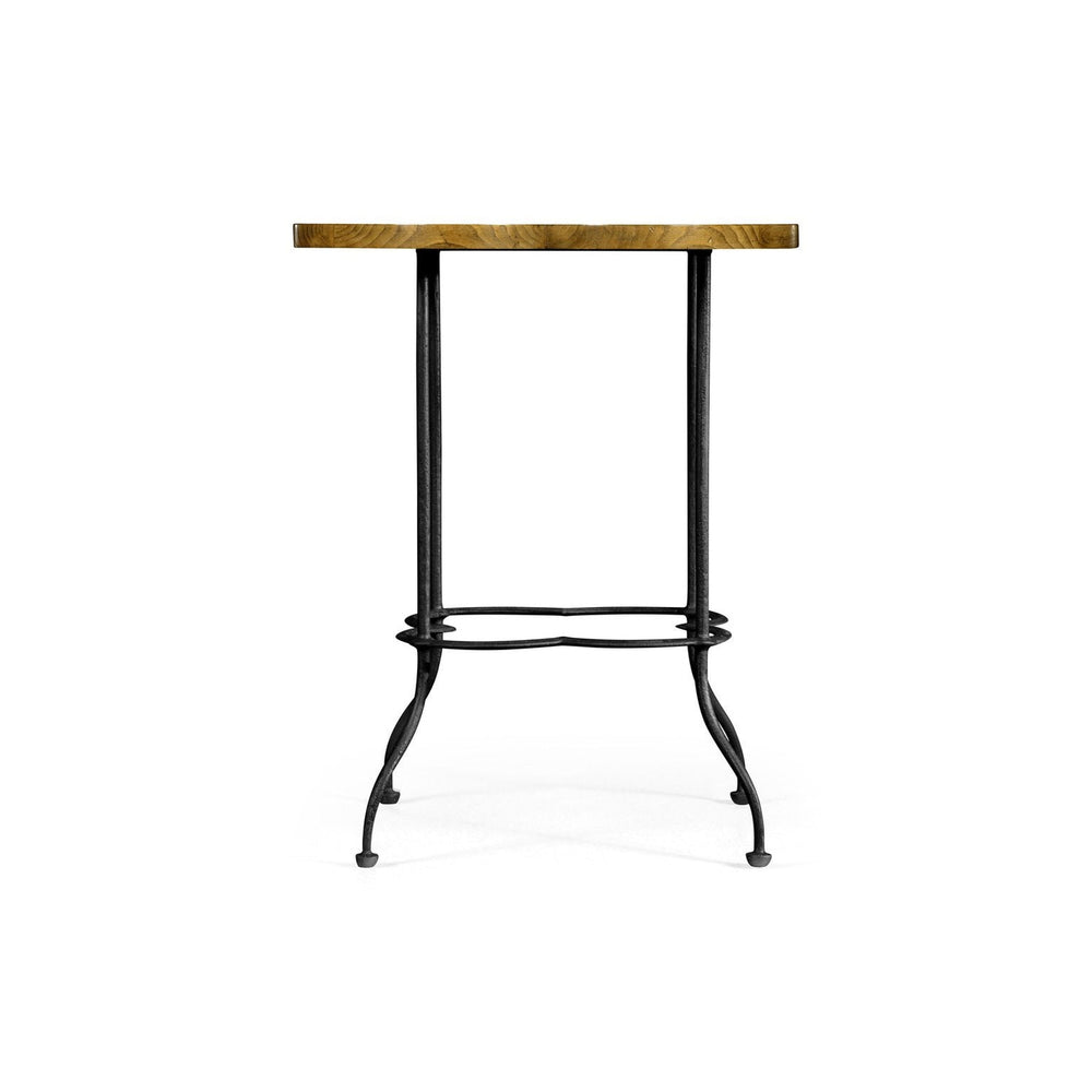 Quatrefoil Lamp Table-Jonathan Charles-JCHARLES-491160-LBC-Side TablesLight Brown Chestnut-2-France and Son