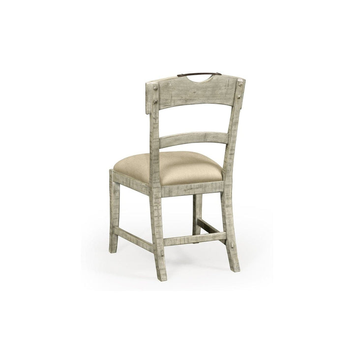 Casual Planked Dining Side Chair-Jonathan Charles-JCHARLES-491076-SC-DTD-F400-Dining ChairsDark Driftwood-22-France and Son