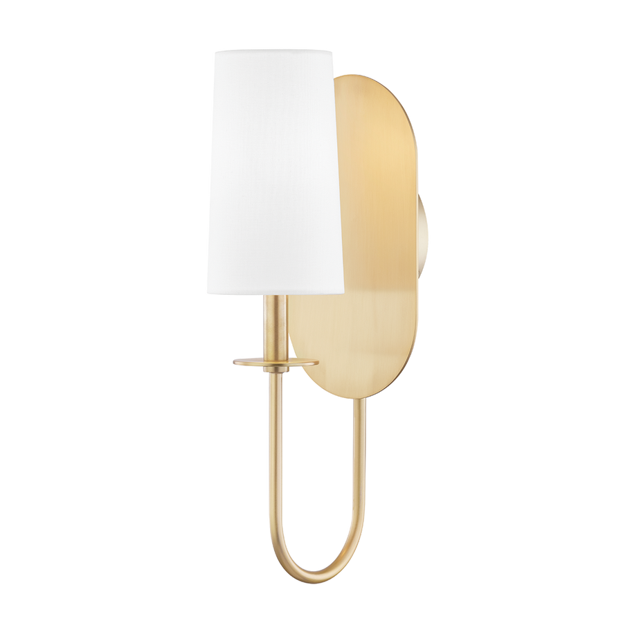 Lara 1 Light Wall Sconce-Mitzi-HVL-H395101-AGB-Outdoor Wall SconcesAged Brass-1-France and Son