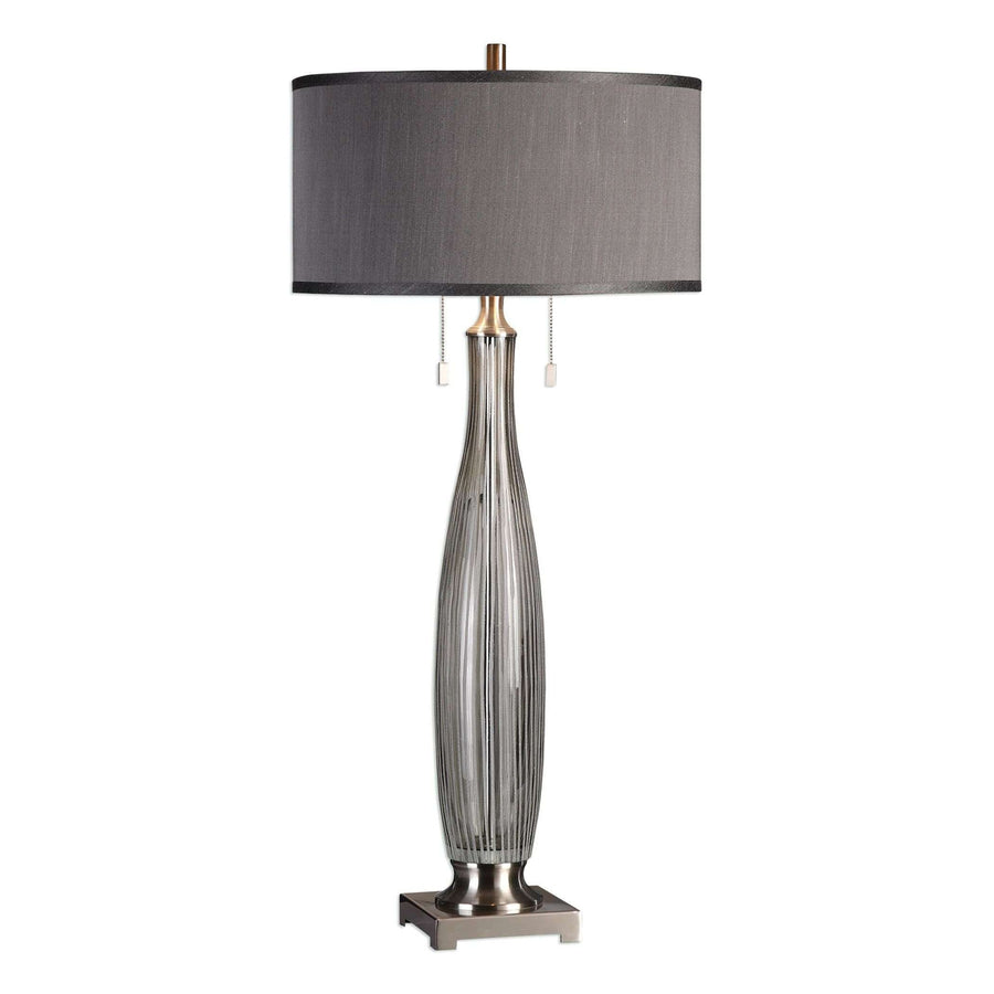 Coloma Gray Glass Table Lamp-Uttermost-UTTM-27199-Table Lamps-1-France and Son