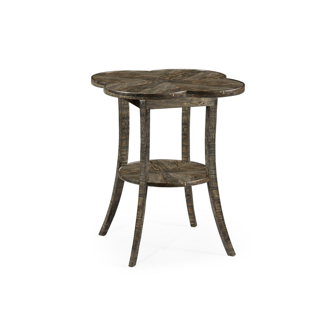 Quatrefoil Lamp Table-Jonathan Charles-JCHARLES-491043-CFW-Side TablesCountry Walnut-6-France and Son