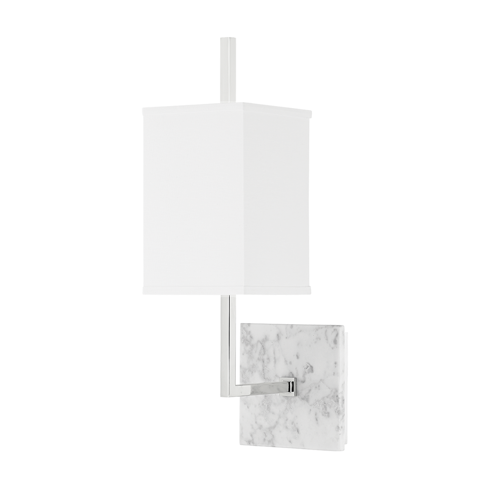 Mikaela 1 Light Wall Sconce-Mitzi-HVL-H700101-PN-Outdoor Wall SconcesPolished Nickel-2-France and Son