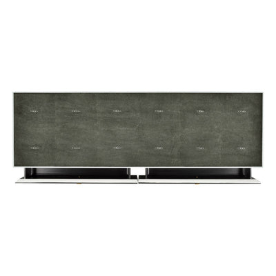 Anthracite Faux Shagreen Console-Jonathan Charles-JCHARLES-494325-G-SGA-Console TablesGilded-3-France and Son