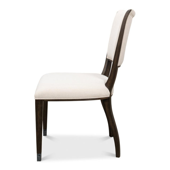 Elegant Dining Side Chair-SARREID-SARREID-60-156-6-Dining ChairsWhitewash White-9-France and Son