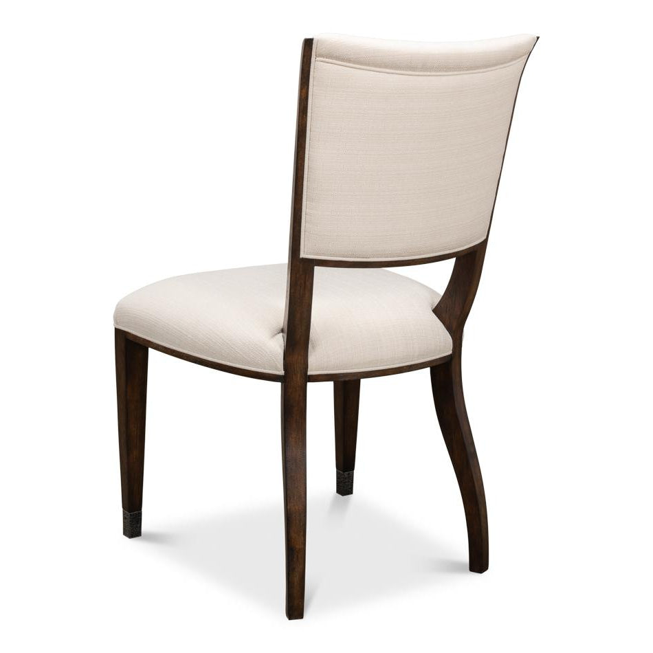 Elegant Dining Side Chair-SARREID-SARREID-60-156-6-Dining ChairsWhitewash White-6-France and Son
