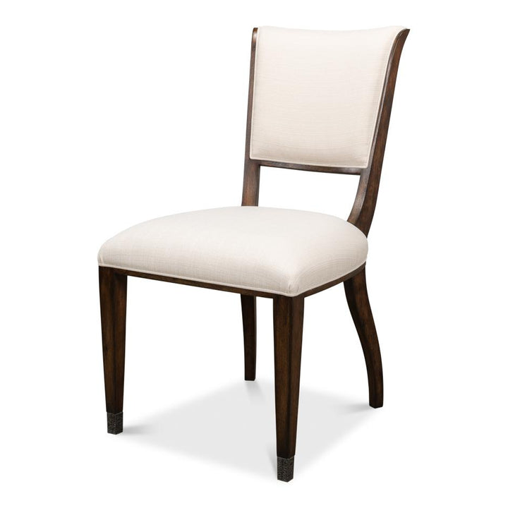 Elegant Dining Side Chair-SARREID-SARREID-60-156-3-Dining ChairsBurnt Brown Oak-4-France and Son