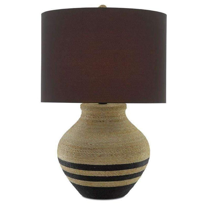 Hensen Table Lamp-Currey-CURY-6000-0427-Table LampsNatural/Satin Black-3-France and Son