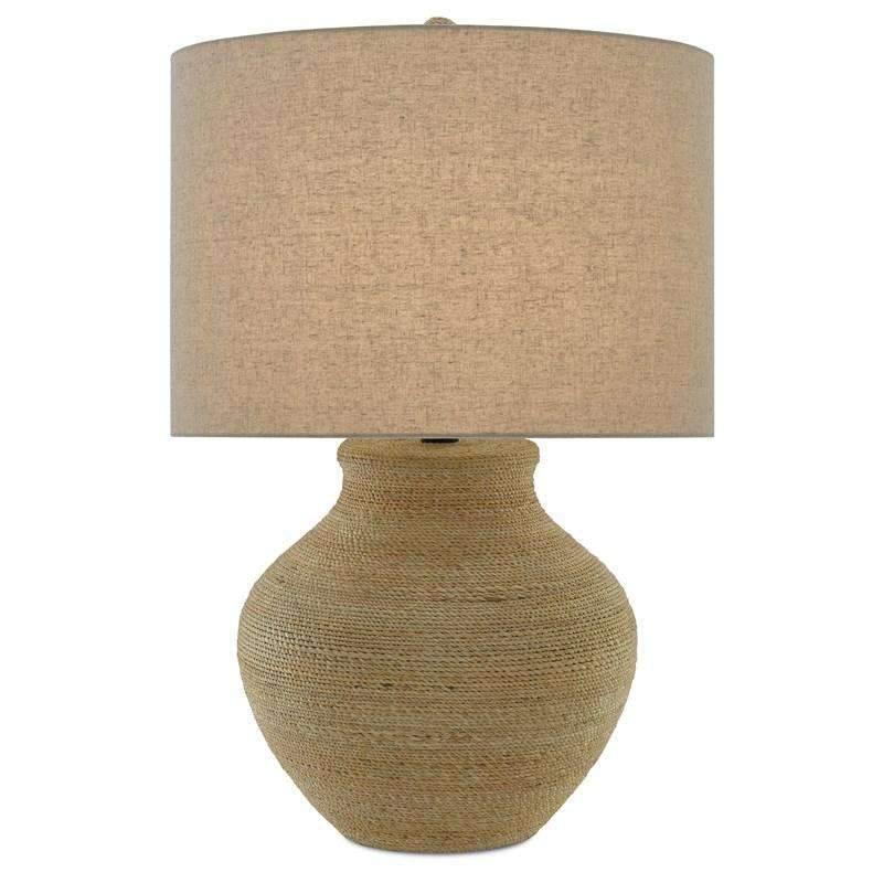Hensen Table Lamp-Currey-CURY-6000-0427-Table LampsNatural/Satin Black-1-France and Son