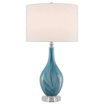 Lupo Aqua Table Lamp-Currey-CURY-6000-0497-Table LampsBlue/Clear/Polished Nickel-1-France and Son