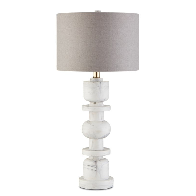 Sasha White Table Lamp-Currey-CURY-6000-0687-Table Lamps-3-France and Son