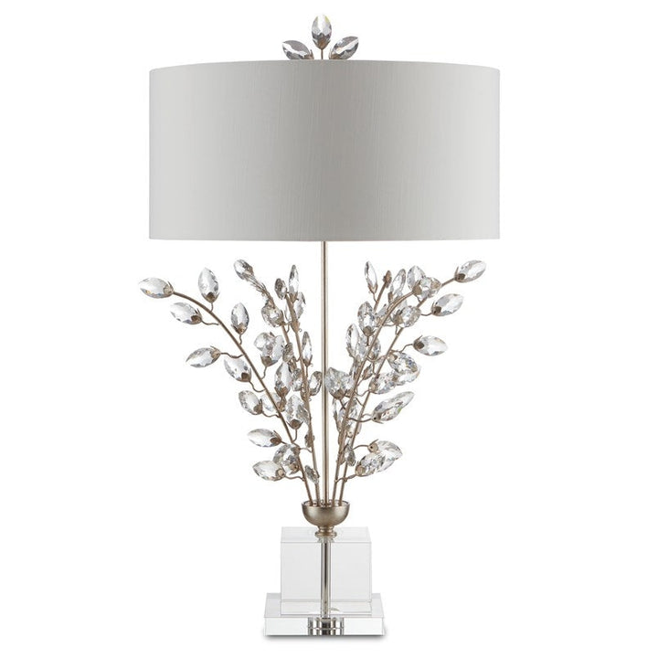 Forget-Me-Not Silver Table Lamp-Currey-CURY-6000-0727-Table Lamps-2-France and Son