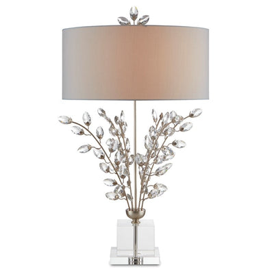 Forget-Me-Not Silver Table Lamp-Currey-CURY-6000-0727-Table Lamps-1-France and Son