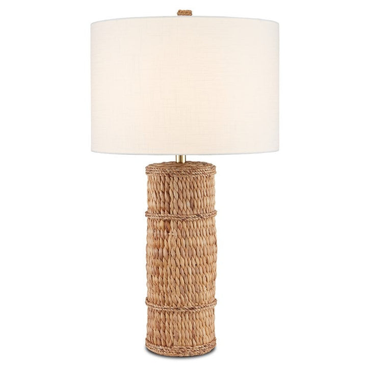 Azores White Table Lamp-Currey-CURY-6000-0753-Table LampsNatural-2-France and Son
