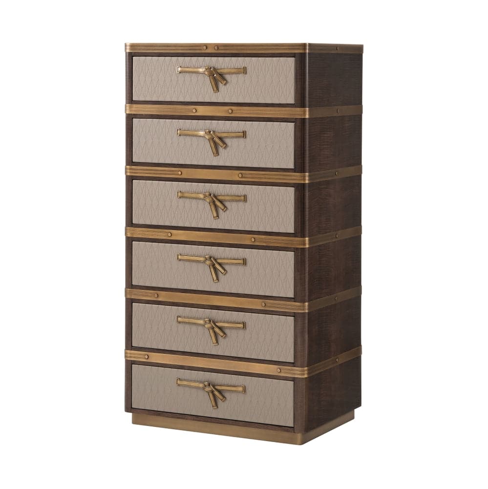 Iconic Hi Boy Chest of Drawers-Theodore Alexander-THEO-6005-631-DressersLeather Drawers-7-France and Son