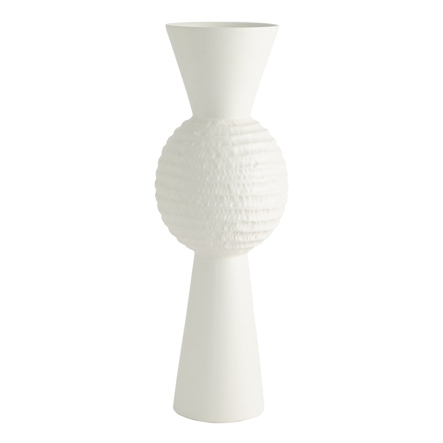 Chiseled Orb Vase-Global Views-GVSA-1.10812-VasesLarge-High Chiseled Orb Vase-1-France and Son