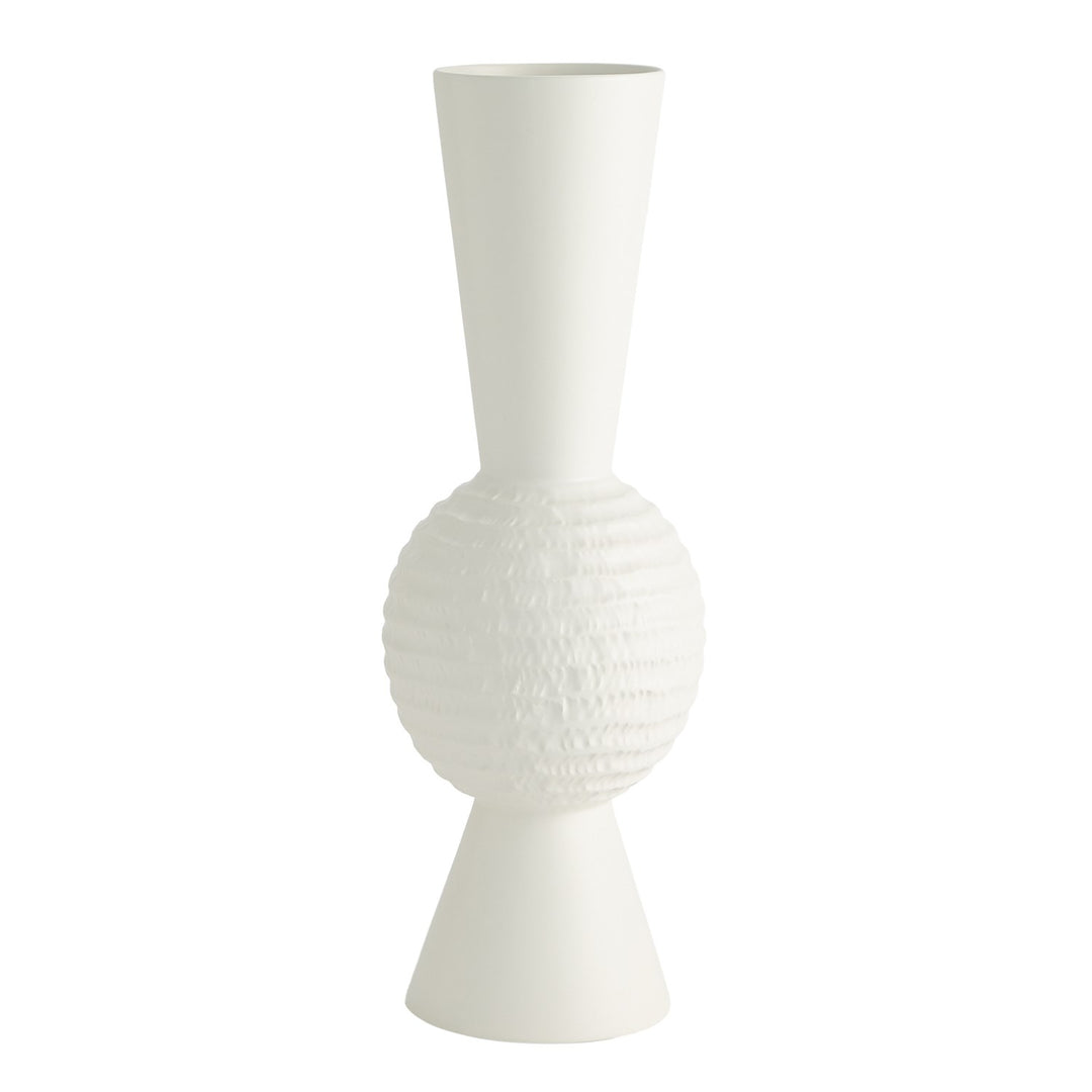 Chiseled Orb Vase-Global Views-GVSA-1.10813-VasesSmall-Low Chiseled Orb Vase-3-France and Son