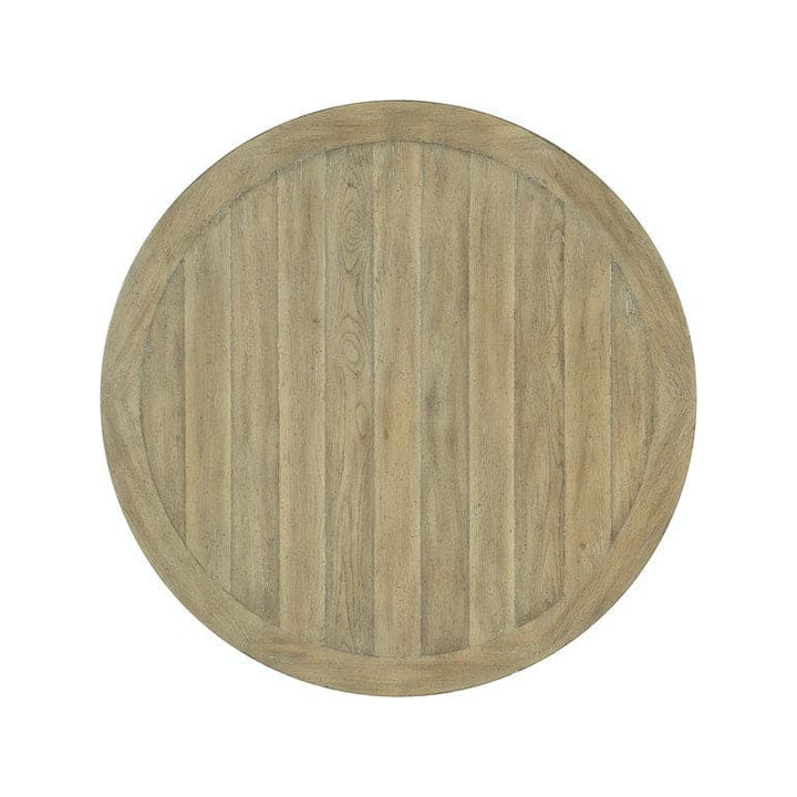 Surfrider 48in Rattan Round Dining Table-Hooker-HOOKER-6015-75203-80-Dining TablesLight Wood-5-France and Son