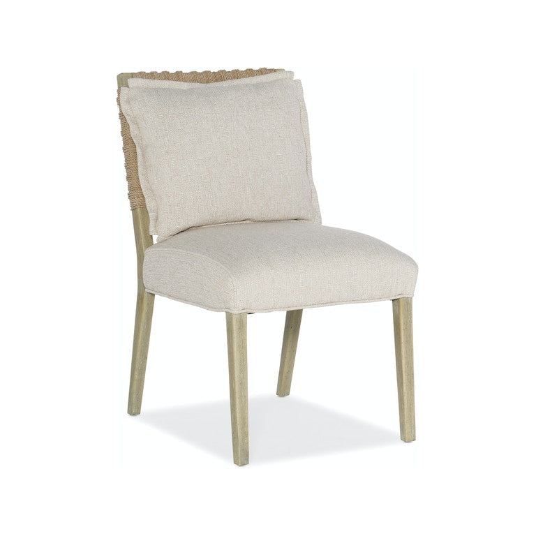 Woven Back Side Chair-Hooker-HOOKER-6015-75311-80-Dining ChairsDrift Wood-2-France and Son