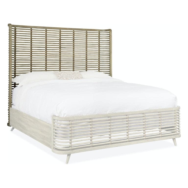 Surfrider Rattan Bed - King-Hooker-HOOKER-6015-90266-80-BedsLight Wood-8-France and Son