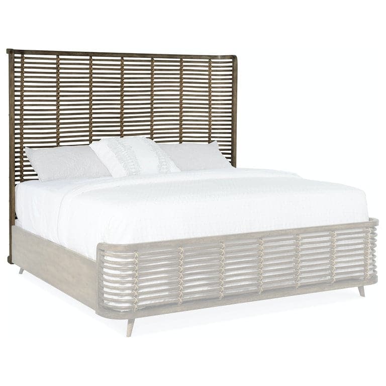 Surfrider Rattan Bed - King-Hooker-HOOKER-6015-90266-80-BedsLight Wood-9-France and Son