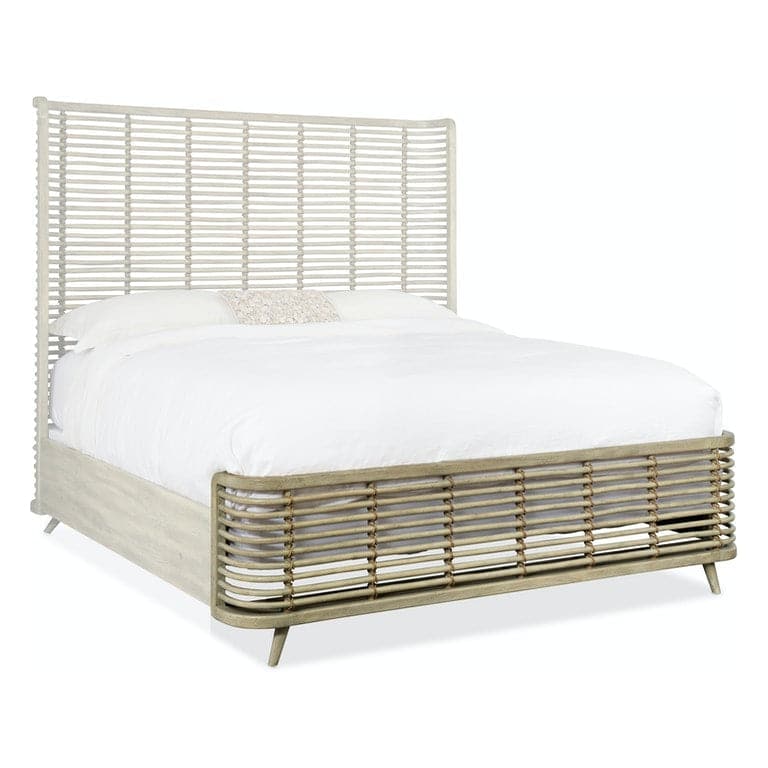 Surfrider Rattan Bed - King-Hooker-HOOKER-6015-90266-80-BedsLight Wood-10-France and Son