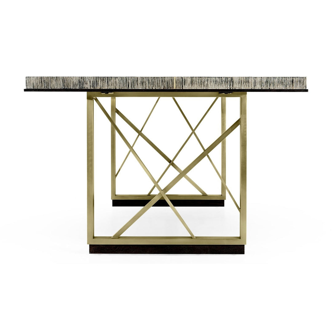 Geometric Dining Table-Jonathan Charles-JCHARLES-500290-108L-DFO-Dining Tables108"-3-France and Son